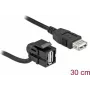 USB 2.0 A-pesa kaabliga must DeLOCK 86869