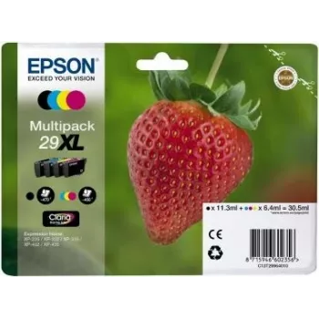 Epson Strawberry 29XL CMYK tindikassett 1 tk Originaal Kõrge (XL) saagikusega Must, Tsüaan, magenta, Kollane
