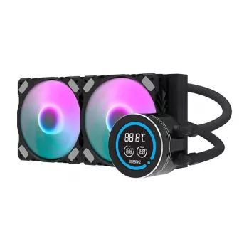 240mm Radiaator Darkflash DN-D240 Must — Vesijahutusradiaator arvuti vedelikjahutussüsteemidele