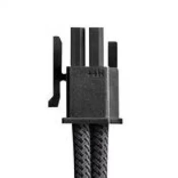 CableMod PCIe 12VHPWR StealthSense ModMesh varrukatud kaabel Corsair Type 5 RMx SHIFT jaoks 16-kontaktiline 90° 16-kontaktilisele, 65 cm, valge