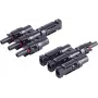 shiverpeaks ®-PV4 T-adapteri komplekt, 3/1, IP68, 1,5 kV, must (BS02-21013)