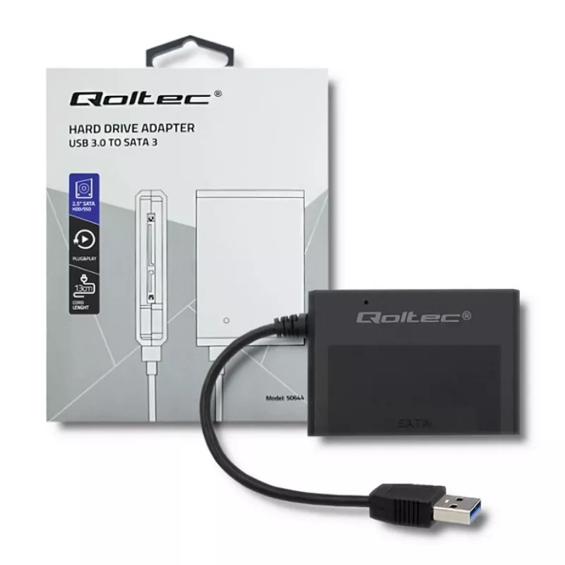 Kõvaketta adapter Qoltec USB 3.0 HDD/SSD