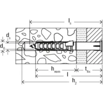 Raami kinnitus Fischer SXR 6 x 60
