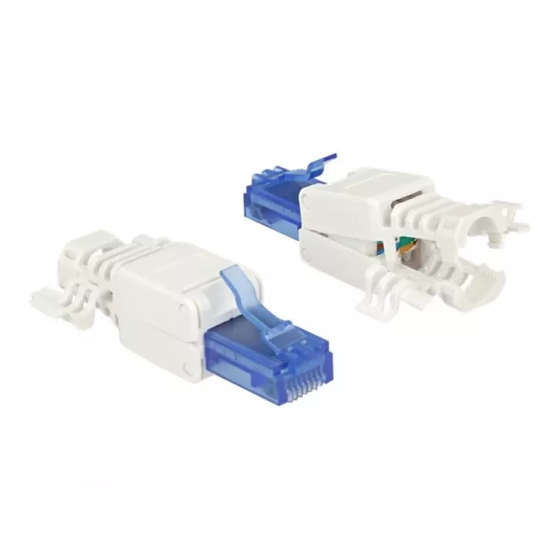 Juhtmepistik RJ-45 DeLOCK 86417 sinine valge