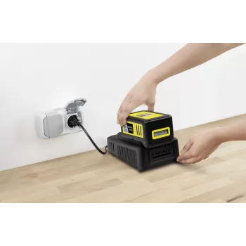 Aku- ja laadijakomplekt Karcher 2.445-063.0, Universal 18V 5000mAh, kollane/must
