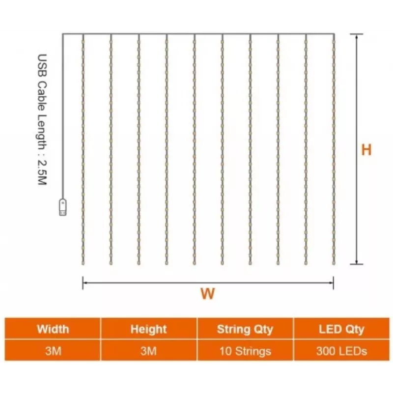 LED-valgusti HEMER 300 Bright Valge — dekoratiivne LED-lamp, 300 mm, ere valge