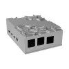 Akasa Aluminium Gehäuse für Raspberry Pi 4B mit Thermal-Kit - silber (A-RA09-M1S)