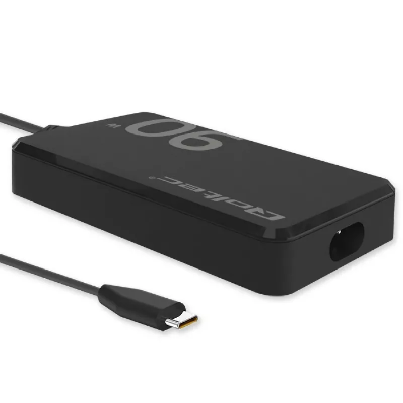 Qoltec 90W GaN Super Fast SLIM seinadapter | XP | 5-20V | 4,5A | USB-C 3.1 | sülearvuti | MacBook | nutitelefon | + kaabel