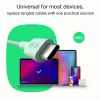 Kaabel USB-C-USB-C PowerStream 100W punutud 1,2m valge