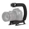 Käeshoitav kaamerastabilisaator PULUZ PU3005 C-kujulise käepidemega DSLR- ja videokaameratele
