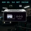 Akulaadija QOLTEC 52514 — 12V/24V, 25A, AGM/GEL/SLA akudele, LCD-ekraaniga
