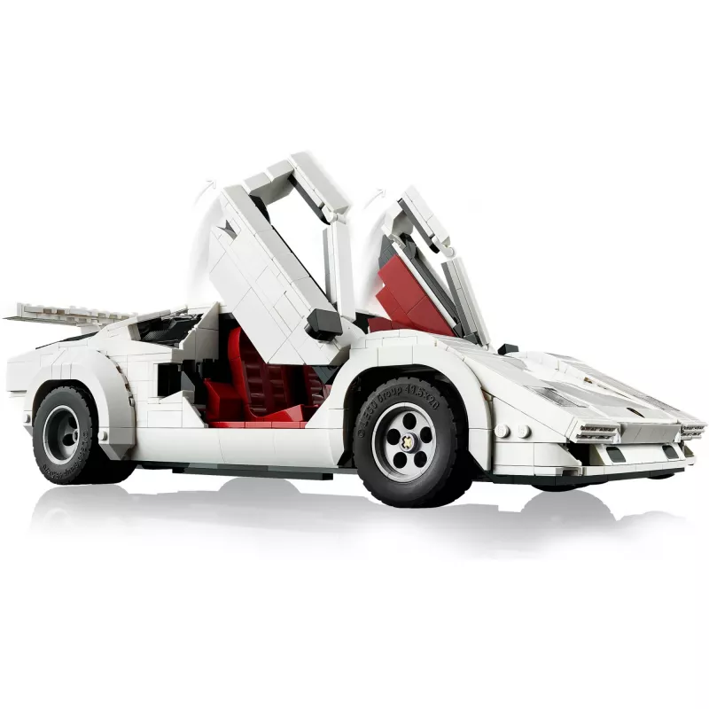 LEGO Icons ehituskomplekt Lamborghini Countach 5000 Quattrovalvole 10337 — eksponeerimismudel, 1506 tükki, 340×90×160 mm