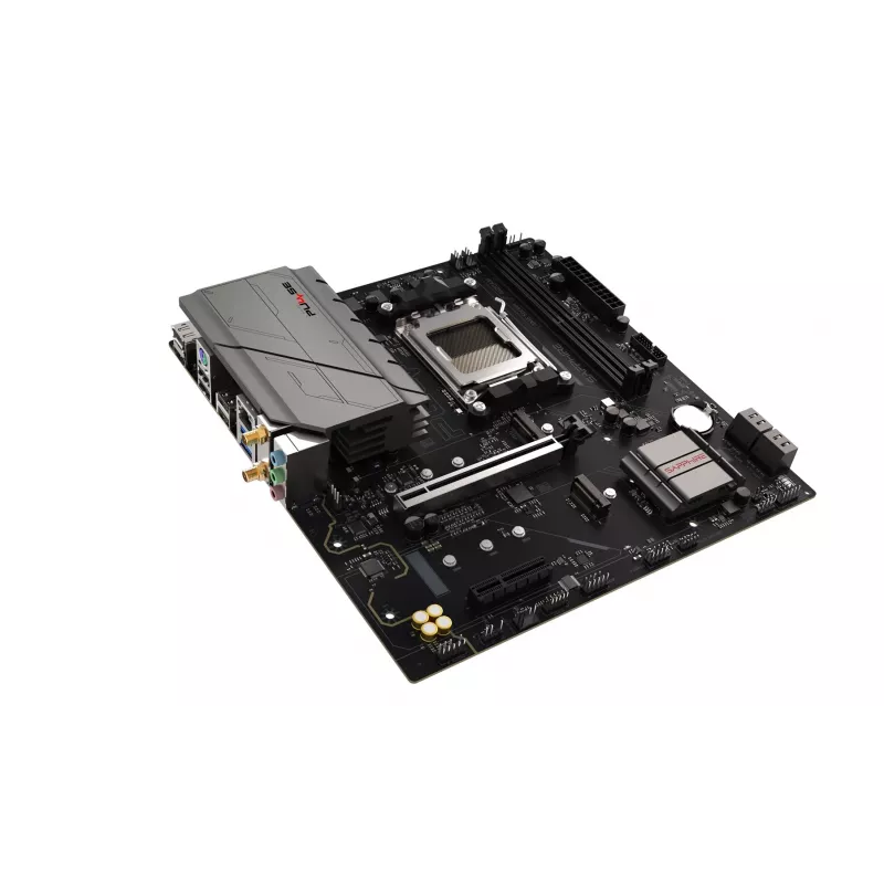 Emaplaat Sapphire PULSE A620AM (microATX) pesa AM5, AMD A620A, DDR5, 2x DIMM, 64 GB, 2x M.2, Gigabit LAN