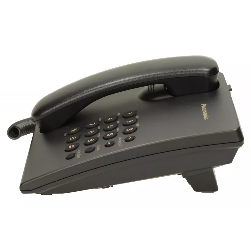 Juhtmega telefon Panasonic KX-TS500 Must helistaja ID ja valjuhääldiga