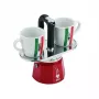 Pliidikohvimasin Bialetti MINI ITALIA 2-tassine — pliidil kasutatav mokapott, alumiinium, 2 portsjonit