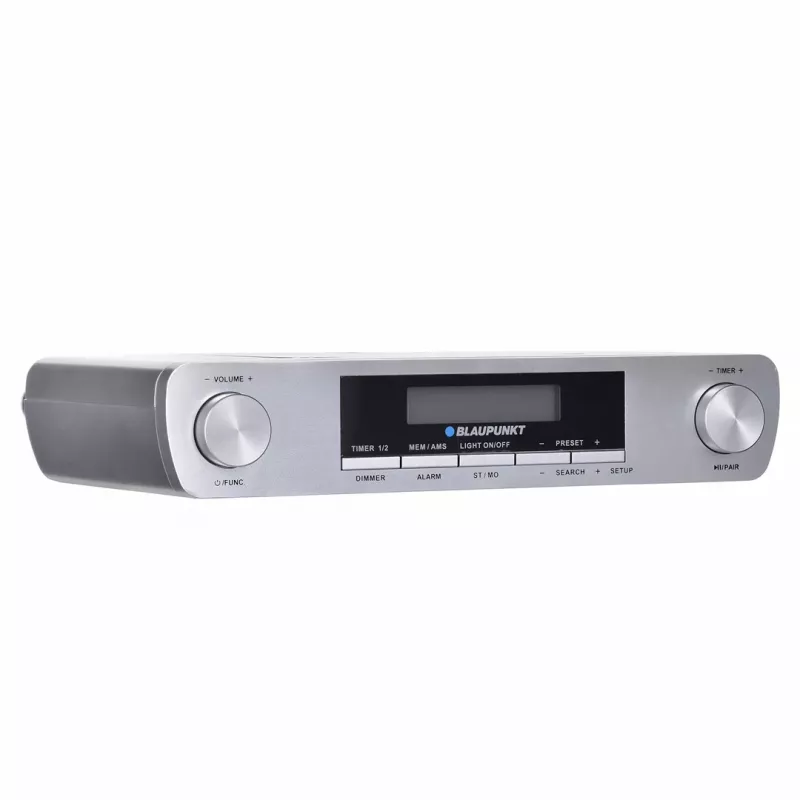 Köögiraadio BLAUPUNKT KR14BT Bluetoothi, FM-i, LED-ekraani, 2×0,8 W, vooluvõrgu/patareitoitega, hall
