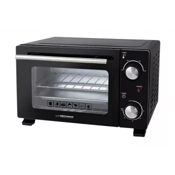 Miniahi ESPERANZA EKO007N, 10 L, 800 W, must, max 250°C, mehaaniline taimer 30 min