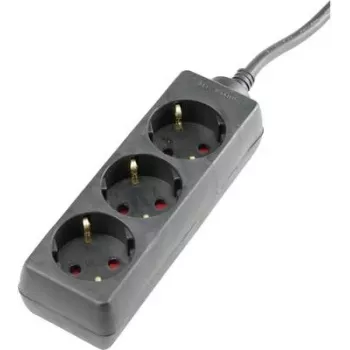 Pikendusjuhe AS Schwabe 11332 Schuko must — 1 tk, Schuko pistikupesad