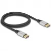 DeLOCK DisplayPort-kaabel 16K 60 Hz 1 m hõbedane metall