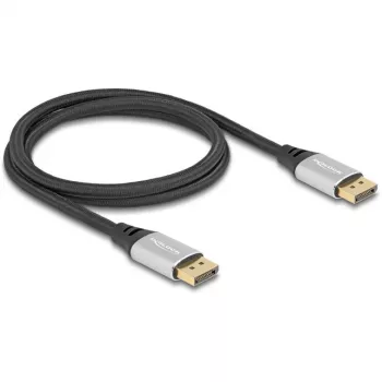 DeLOCK DisplayPort-kaabel 16K 60 Hz 1 m hõbedane metall