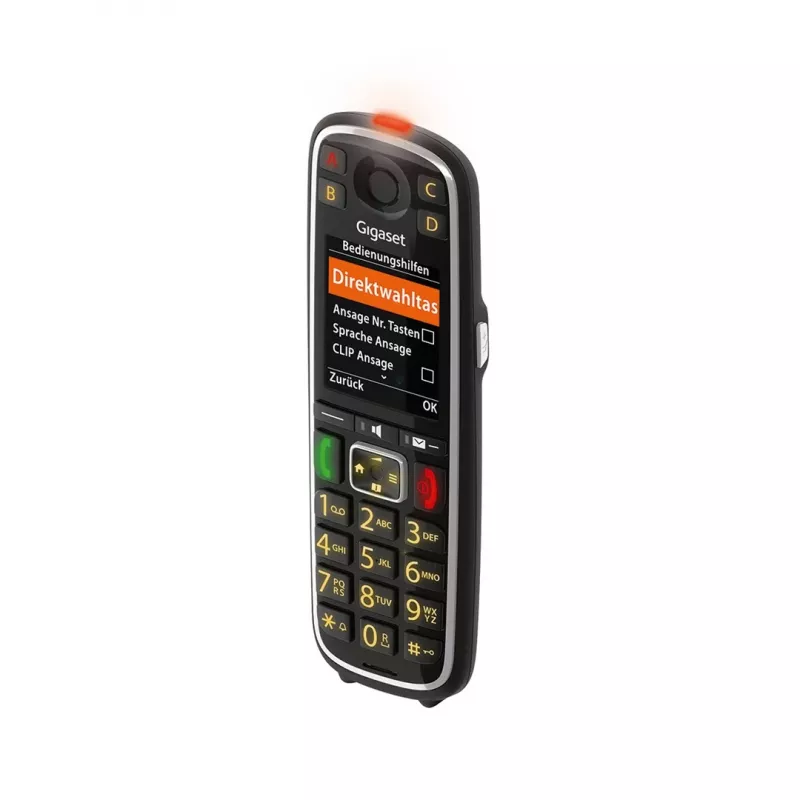 Gigaset E720HX Analoog/DECT telefon Kõne tuvastus Must