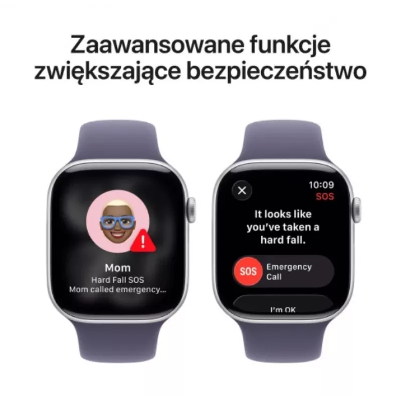 Apple Watch Series 11 GPS + Cellular 42mm hõbedane alumiiniumkorpus lilla udu spordirihmaga - M/L