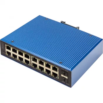 Hallatav kommutaator DIGITUS DN-651159 16+2-pordiline Gigabit Ethernet PoE