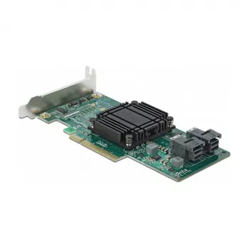 DeLOCK PCI Express x8 kaart kahe sisemise SFF-8643 NVMe pordiga, madalprofiil