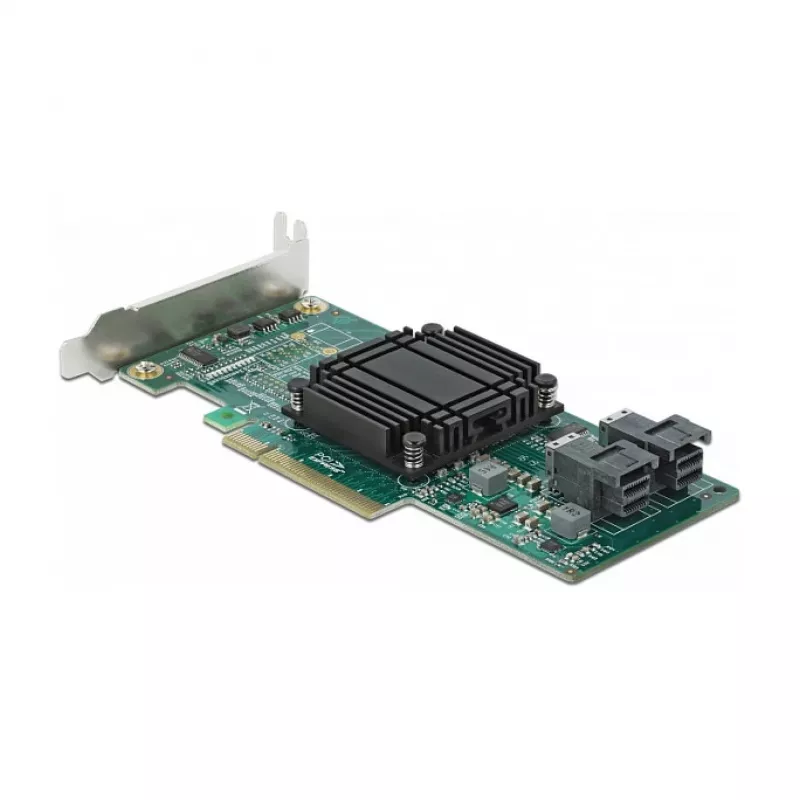DeLOCK PCI Express x8 kaart kahe sisemise SFF-8643 NVMe pordiga, madalprofiil