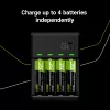 Akulaadija roheline Cell GC VitalCharger USB, 4 pesaga, AA/AAA, USB-toitega, must