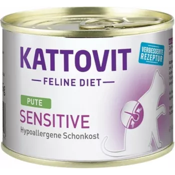 KATTOVIT Sensitive Turkey - märg kassitoit - 185g