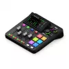 Stuudiokontroller RØDE Caster Duo must — 2 kombineeritud XLR/TRS, 2 TRS liiniväljundit, 48 kHz, 24-bitine, puuteekraan, Wi‑Fi, Bluetooth