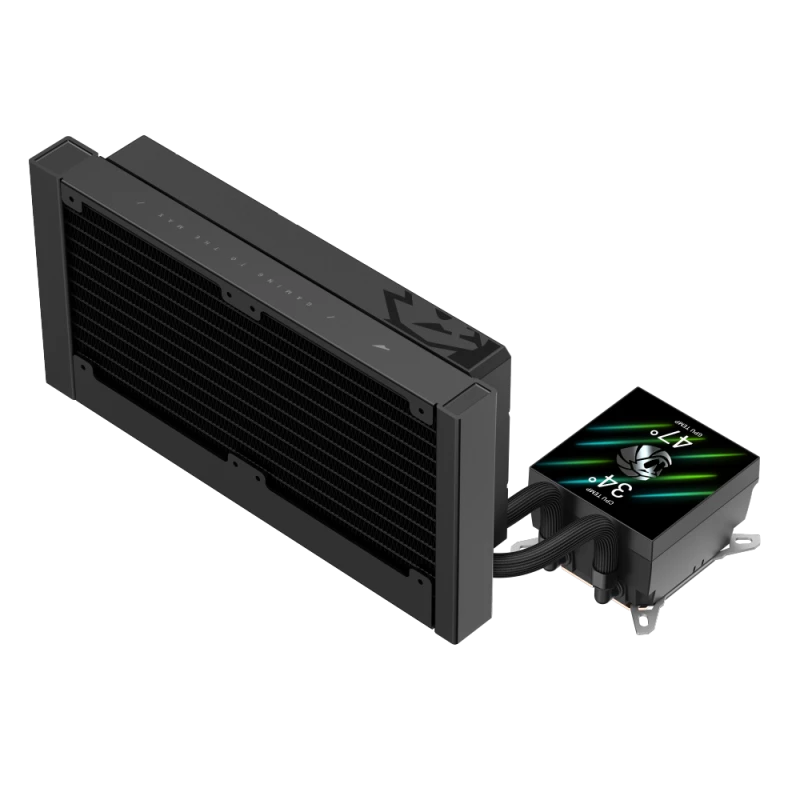Gamemax CPU vedelikjahuti | GLACIER 240 LCD BK | Intel, AMD