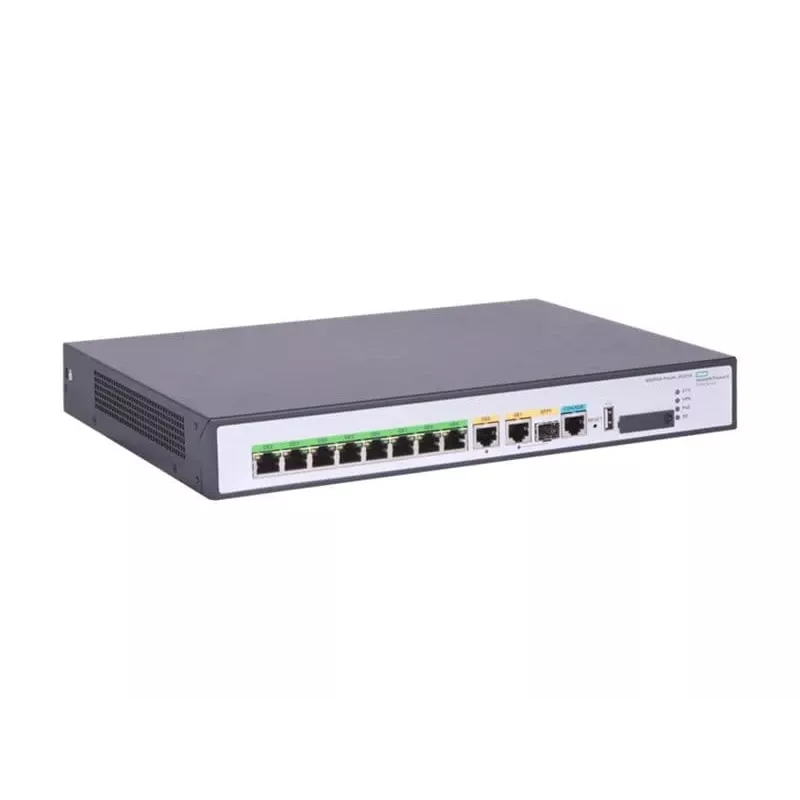 Hewlett Packard Enterprise HPE FlexNetwork MSR958X - ruuter 8-pordiline lüliti - 1GbE - WAN-pordid: 6 - Wi-Fi - rack-kinnitatav (S0P11A)