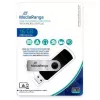 MEDIARANGE MR931-2 - 16 GB - USB Type-A / Micro-USB - 2.0 - 15 MB/s - pöördrõngas - Hõbedane - Must