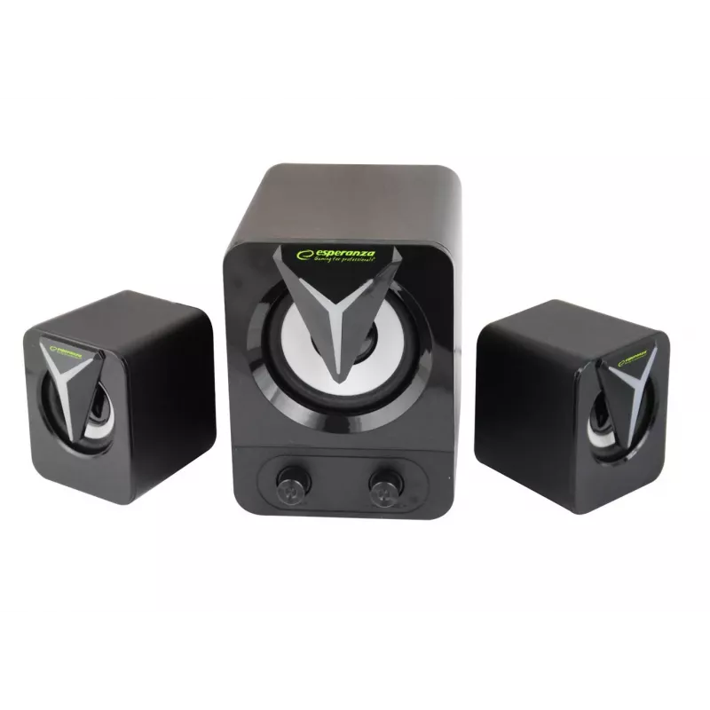Esperanza EGS107 kõlarid 2.1 USB LED 5 W must