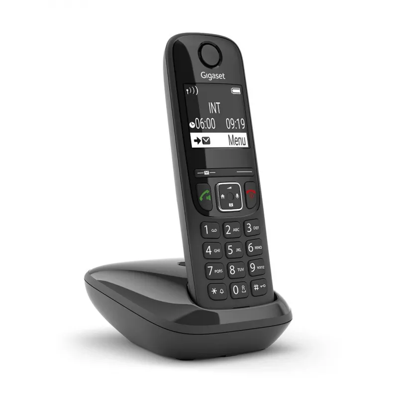Analoog-/DECT-telefon Gigaset AS690 helistaja ID-ga juhtmeta telefonitoru must