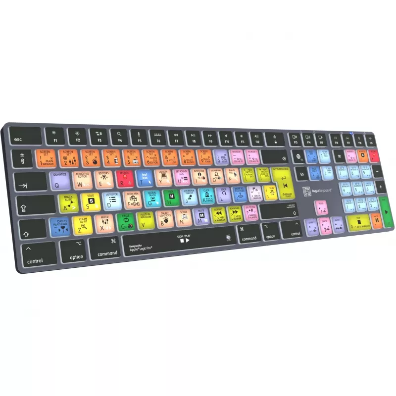 LogicKeyboard Apple Logic Pro X2 Titan DE Mac klaviatuur — LKB-LOGXP2-TM-DE, saksa paigutus