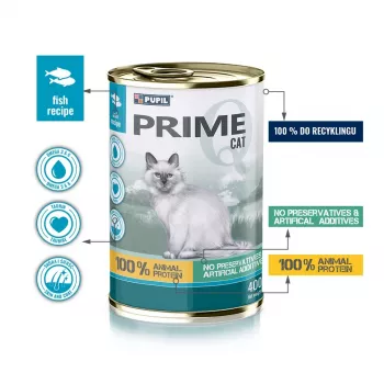 PUPIL Prime Rich in salmon with trout - märg kassitoit - 400g