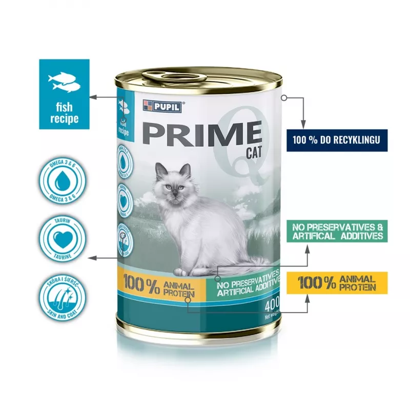 PUPIL Prime Rich in salmon with trout - märg kassitoit - 400g