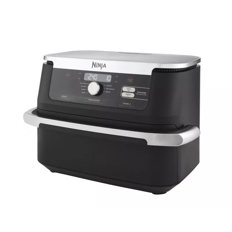 Ninja AF500EU fritüür Double 10,4 L eraldiseisev 2470 W kuumaõhufritüür must, roostevaba teras