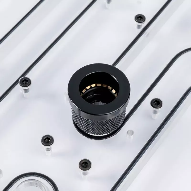 Adapter fitting PHANTEKS EZ-FIT PC jahutusele, PETG, 16×16×12 mm, must, 2 tk pakend