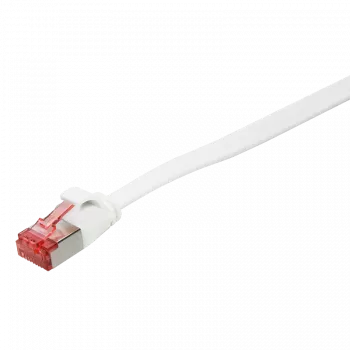 Logilink SlimLine - Paigalduskaabel - RJ-45 (S) kuni RJ-45 (S) - 2 m - U/FTP, PiMF - CAT 6 - Vormitud, Konksuvaba, Lame - Valge (CF2051S)