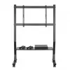 Mobiilne telerialus ART STO SD-22 45–90-tollistele ekraanidele, VESA 100×100–800×400, koormus 60 kg, teras, ratastega