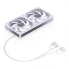 JONSBO ZB-240W 2x120mm ARGB PWM korpuse ventilaatorid - valge