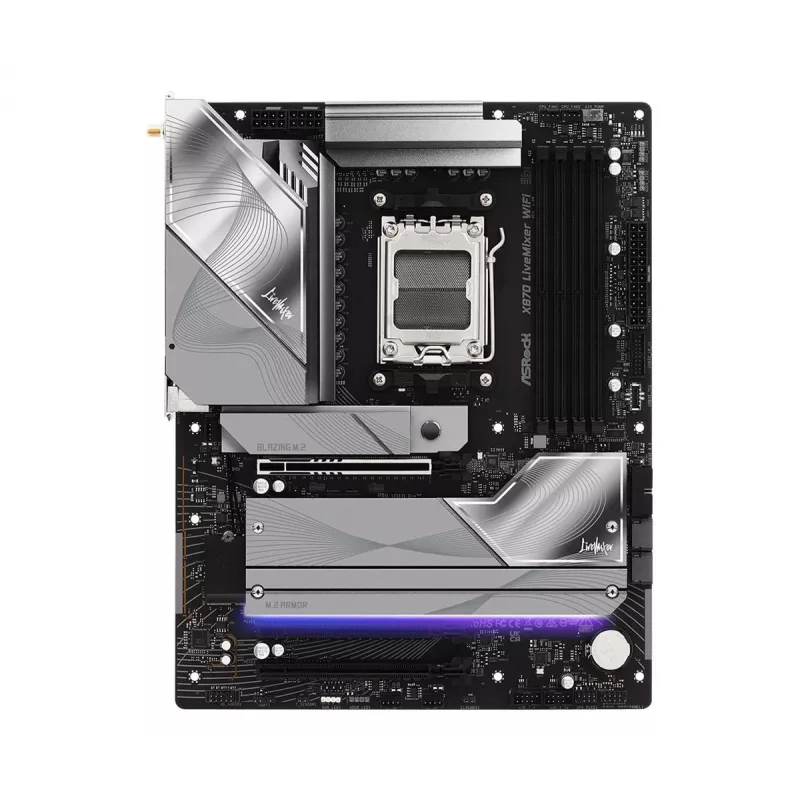Emaplaat ASROCK X870 (Socket AM5, ATX, DDR5, 4 mälupesa, X870LIVEMIXERWIFI)