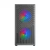 Arvutikorpus TACENS Mars Gaming MC-VORTEX Mini Tower Mini-ITX/Micro-ATX karastatud klaas must, 3x120mm, 27,3 cm GPU, 162 mm protsessori jahuti