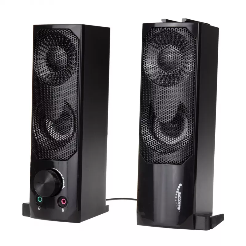 2-in-1 arvuti kõlaririba RGB LED taustavalgustusega stereo mängude jaoks USB 2 x 3 W AUX 3,5 mm
