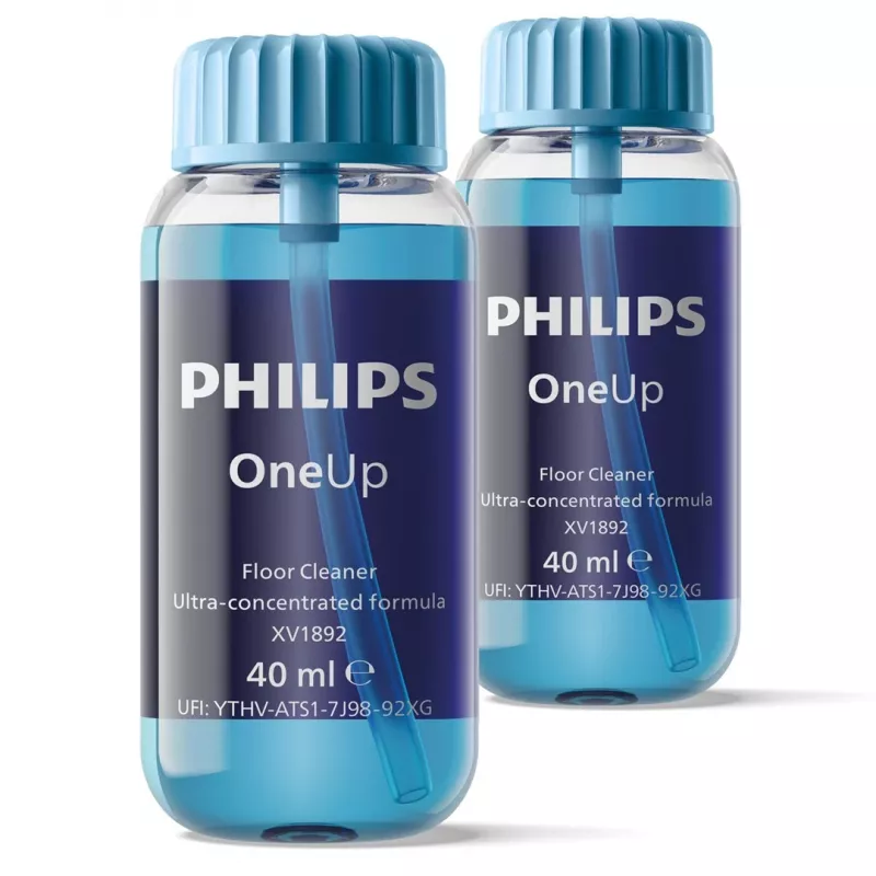 Philips OneUp ülikontsentreeritud põrandapuhastusvahend, pulbi tolmuimeja, sinine, 40 ml, vedelik (kontsentraat), Philips OneUp, 30 mm