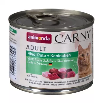 ANIMONDA Carny Adult Beef, turkey and rabbit - märg kassitoit - 200g
